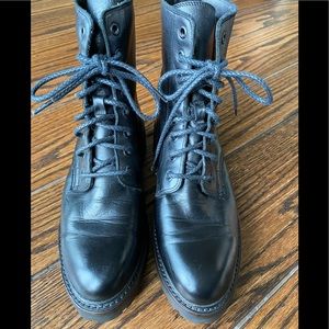 FRYE Julie Combat Boot Black Sold Out Online